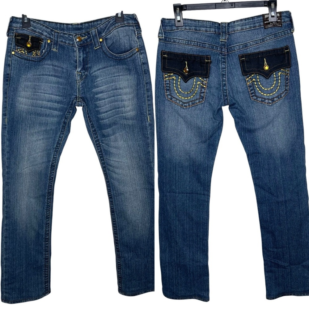 True Religion Ricky Jeans Medium Wash Straight Leg Sz 29
